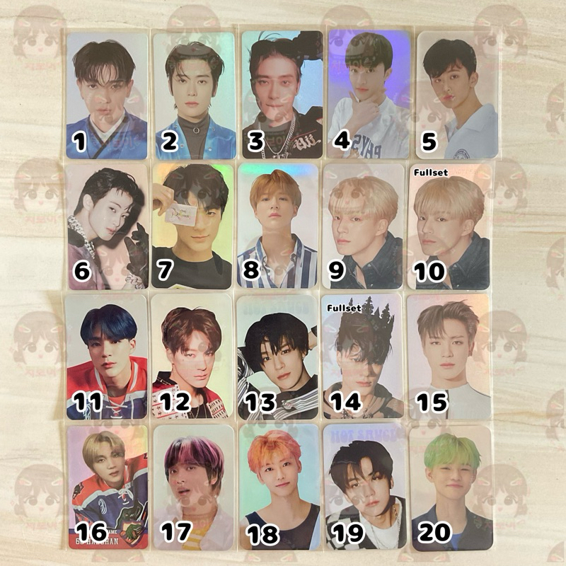PHOTOCARD TAEYONG JAEHYUN MARK JENO HAECHAN JAEMIN CHENLE HOLO UNIVERSE POSTCARD OWHAT HELLO FUTURE 