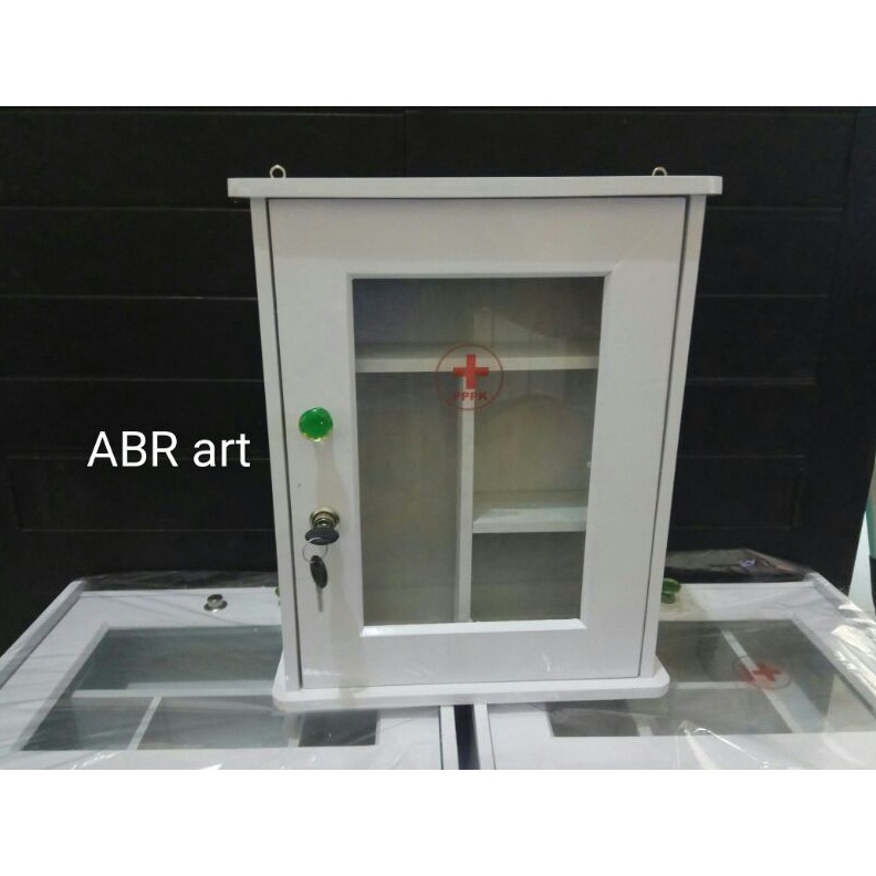 Kotak Obat kayuLemari Obat p3k Ukr bsr 4 x 32 x 1 KODE F3L2