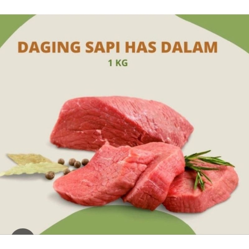 

Daging sapi tenderloin/has dalam