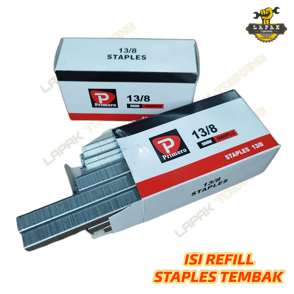 

1 Kotak Isi Refill Staples Tembak StapleTacker Primero 13/8 13 8 mm 5000pc