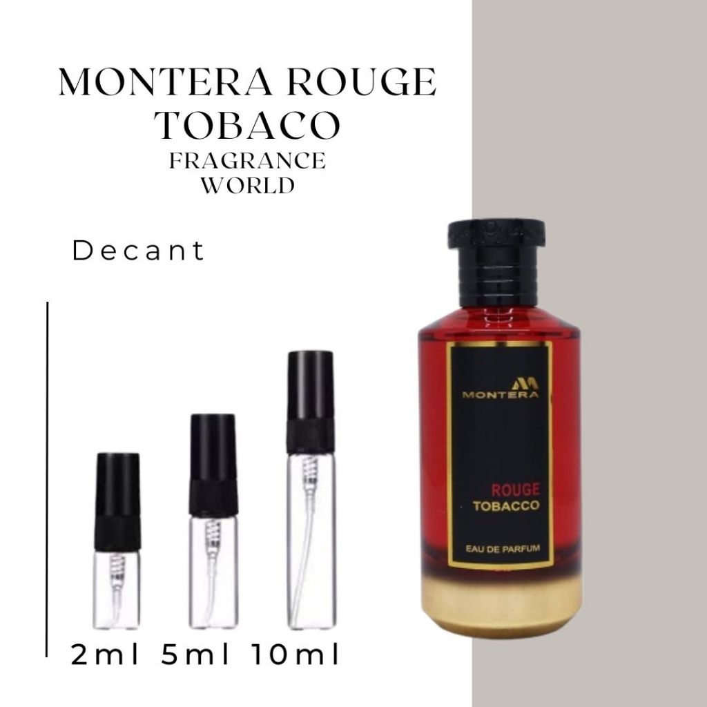 Decant 2ml 5ml 10ml MONTERA ROUGE TOBACO Fragrance World