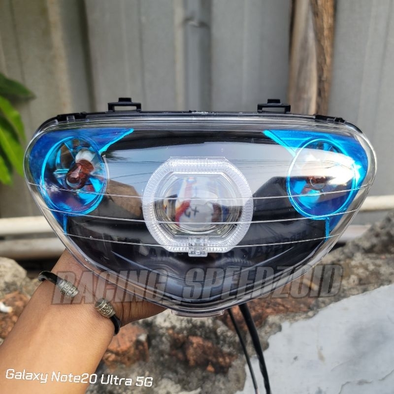 Lampu Depan Biled Mio Sporty Satu Set Headlamp Mio Sporty Biled Ala