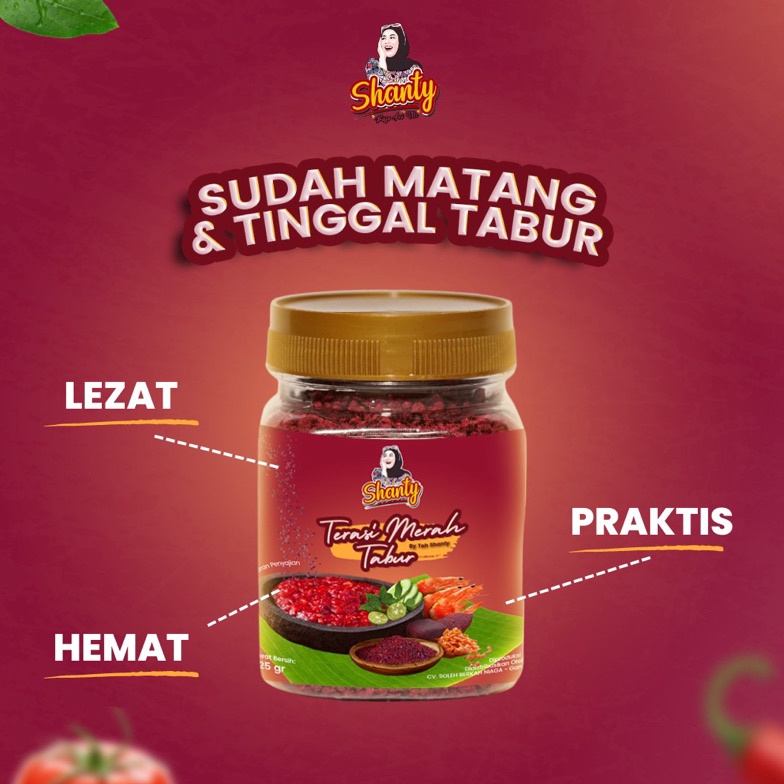 

Pasti Bisaa TERASI MERAH TABUR TEH SHANTY