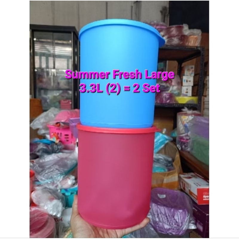 Summer Fresh Large 3.3L Tupperware  2pcs