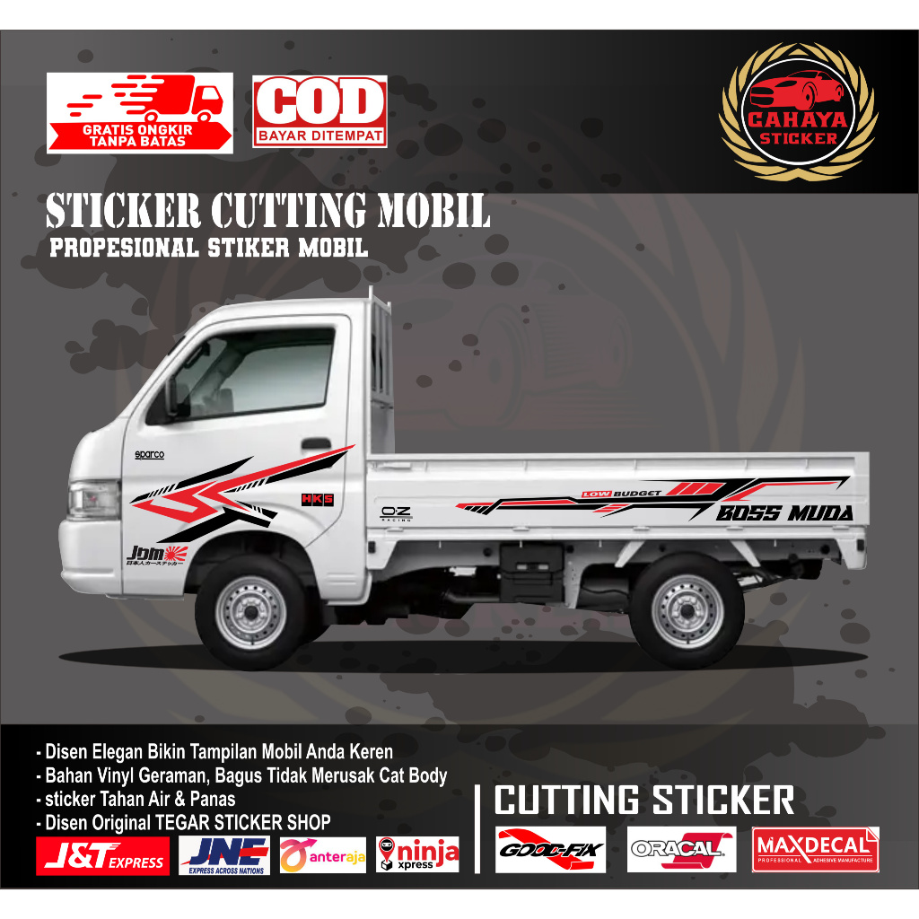 sticker mobil carry sticker mobil suzuki carry sticker mobil pickup sticker motif variasi body mobil
