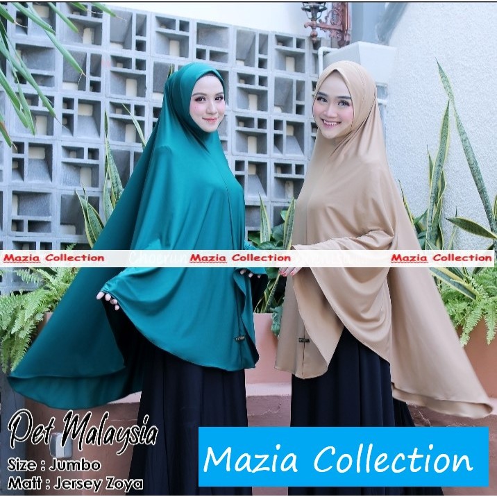 Hijab Pet Malaysia Zoya Size Jumbo