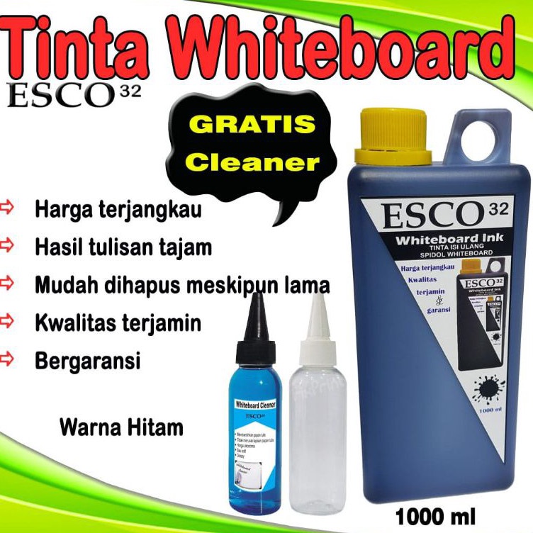 

ART A1V6 Tinta whiteboardpapan tulis esco hitam 1ml