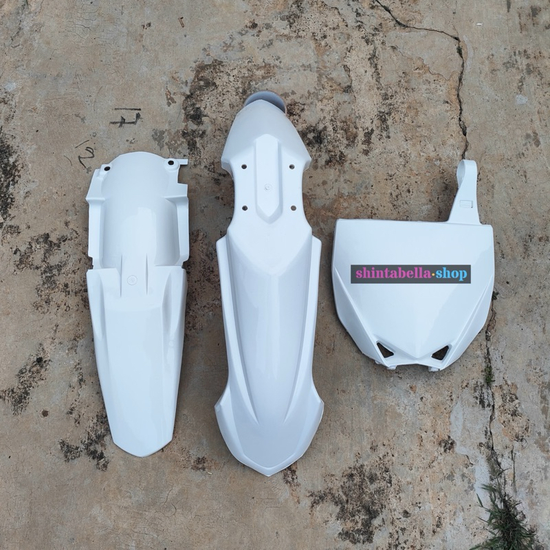 BODY SET TRAIL YZ 85 NEW SPAKBOR DEPAN PAPAN NOMOR SPAKBOR BELAKANG YZ85 NEW