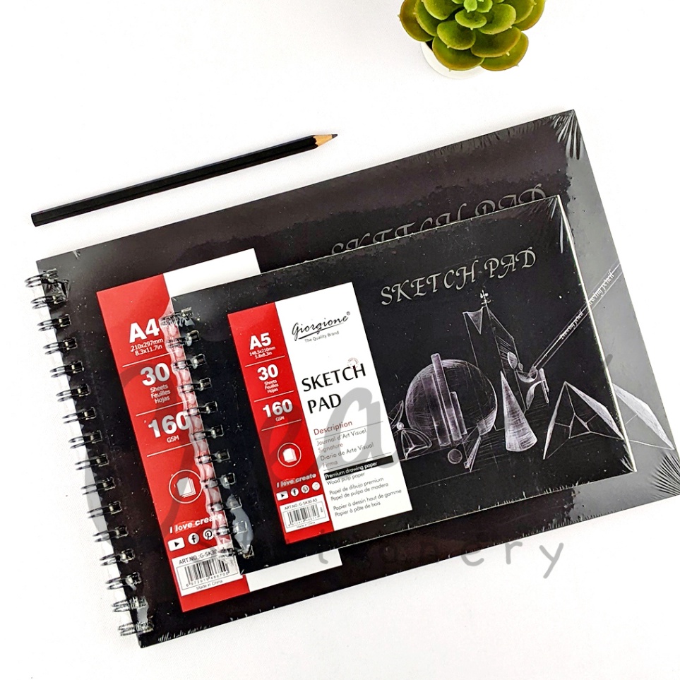 

Baru Hemat GIORGIONE Sketch Book Sketchbook Buku Sketsa A5 A4 18 Gsm 3 Sheet GSk3
