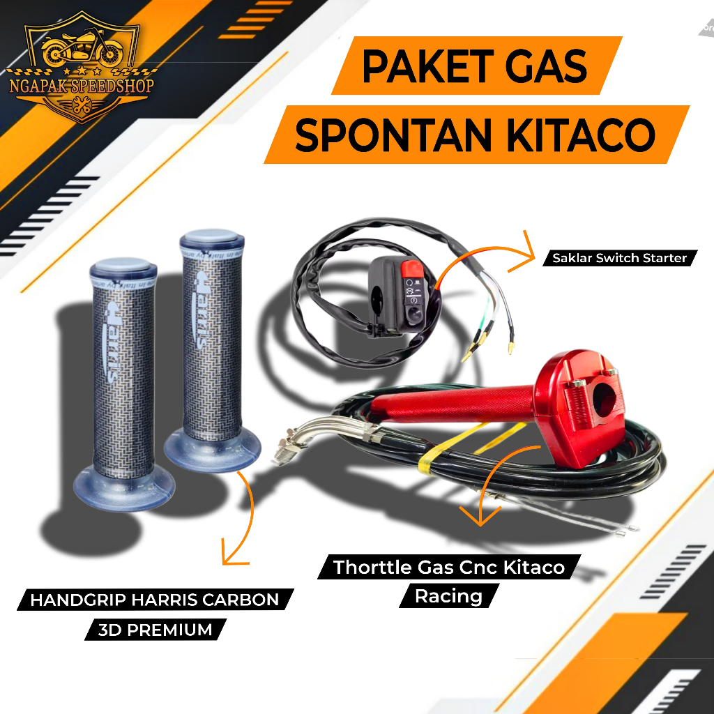 GAS SPONTAN RM MINI THAILAND HANDLE GAS MOTOR SELONGSONG GAS KONTAN SLONSONG + TALI KABEL GAS SERAT 