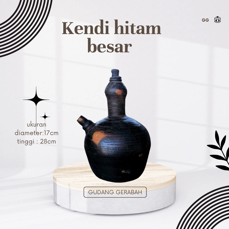 kendi tanah liat besar
