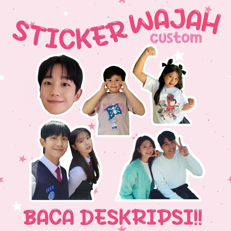 

STICKER CUSTOM WAJAH / FOTO FREEBIES KADO UNIK TEMPELAN HELM