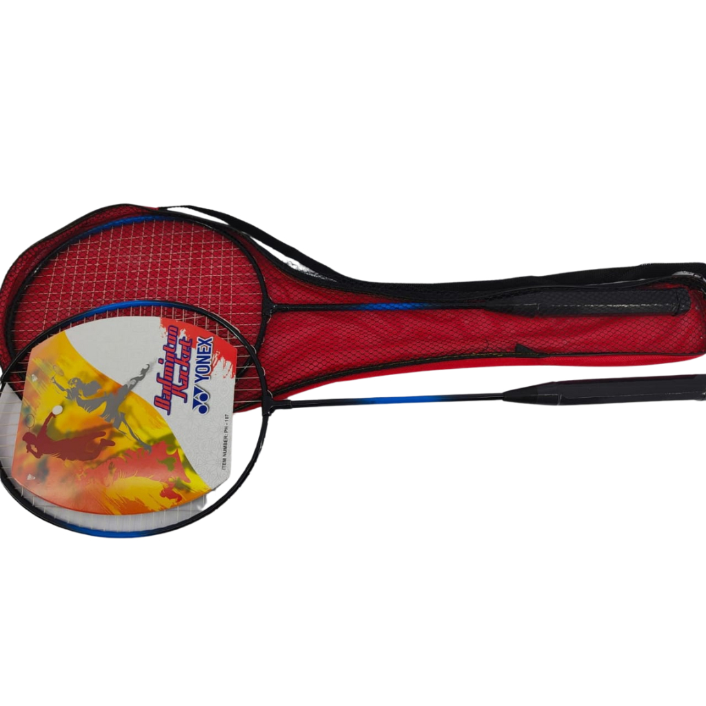 [1 Set] Raket Badminton Double Yonex Free Tas / Raket Bulu Tangkis Double Yonex Free Tas
