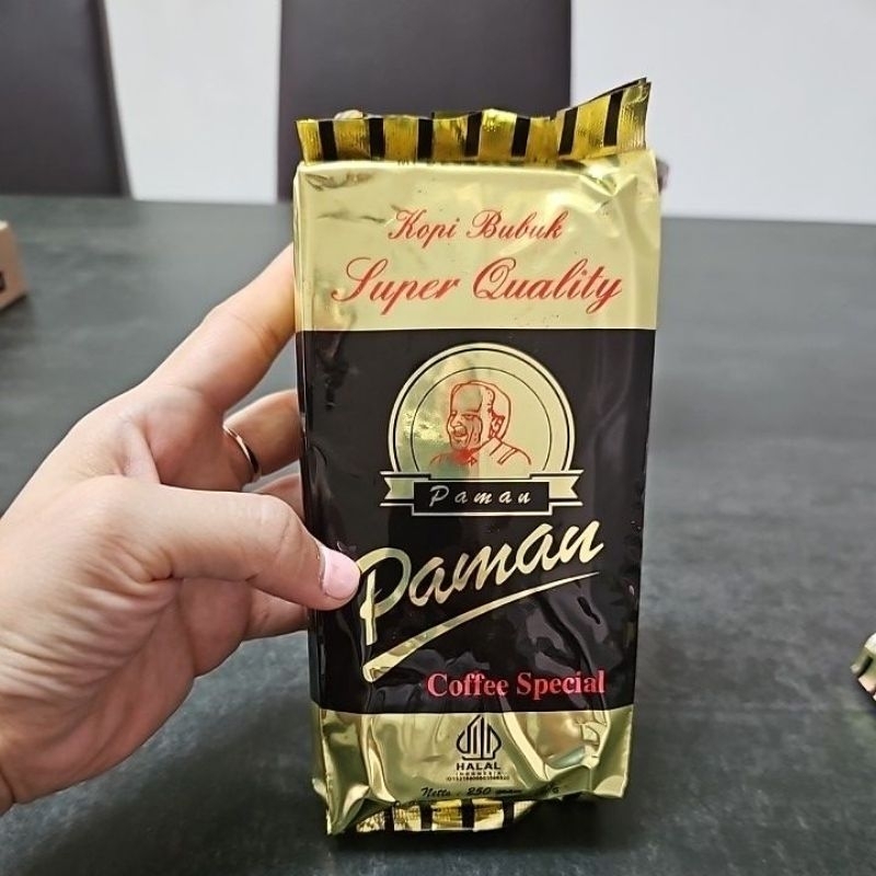 

kopi PAMAN 250gr kemasan plastik