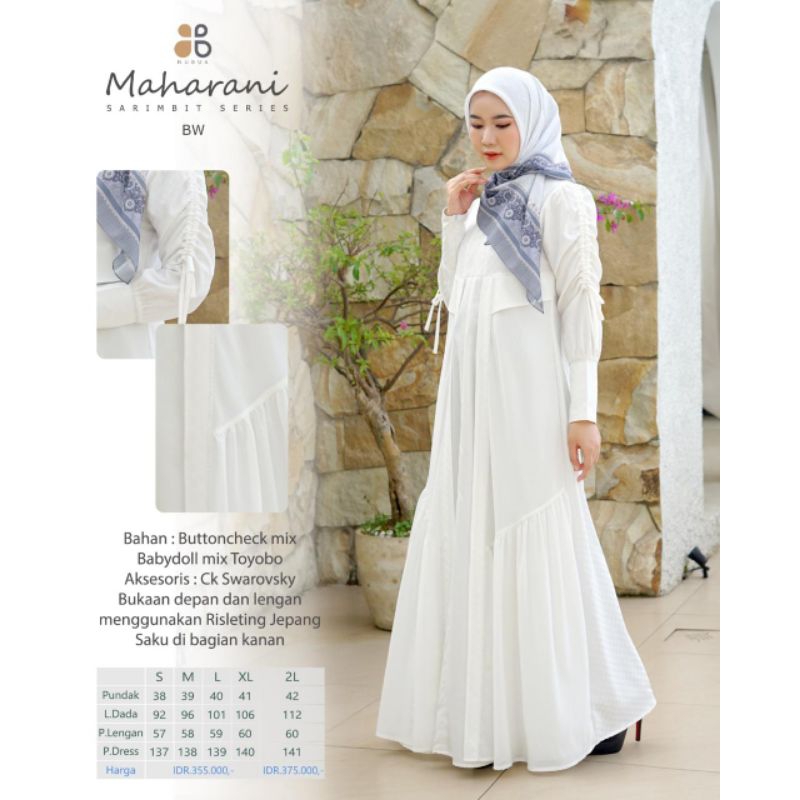 Sarimbit Maharani Maharaj NUBUA ENDOMODA TERBARU rayya series gamis elegan pesta