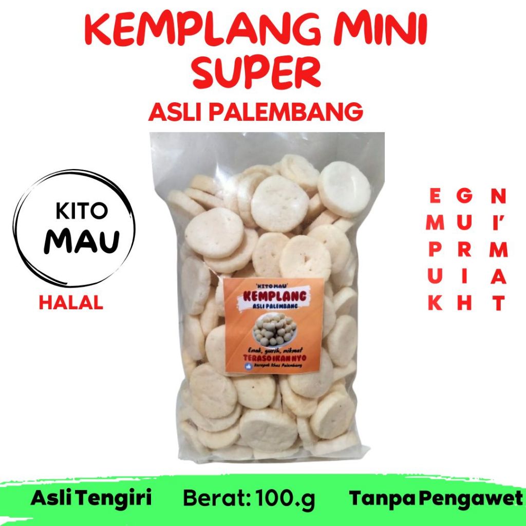 

KEMPLANG MINI SUPER MURAH 100 G ASLI IKAN TENGIRI