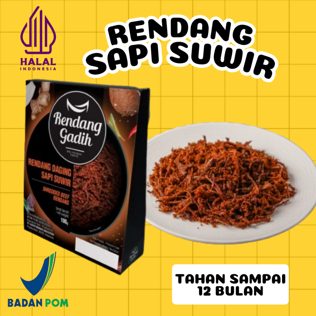 

Rendang Gadih - Rendang Daging Sapi Suwir 150 g