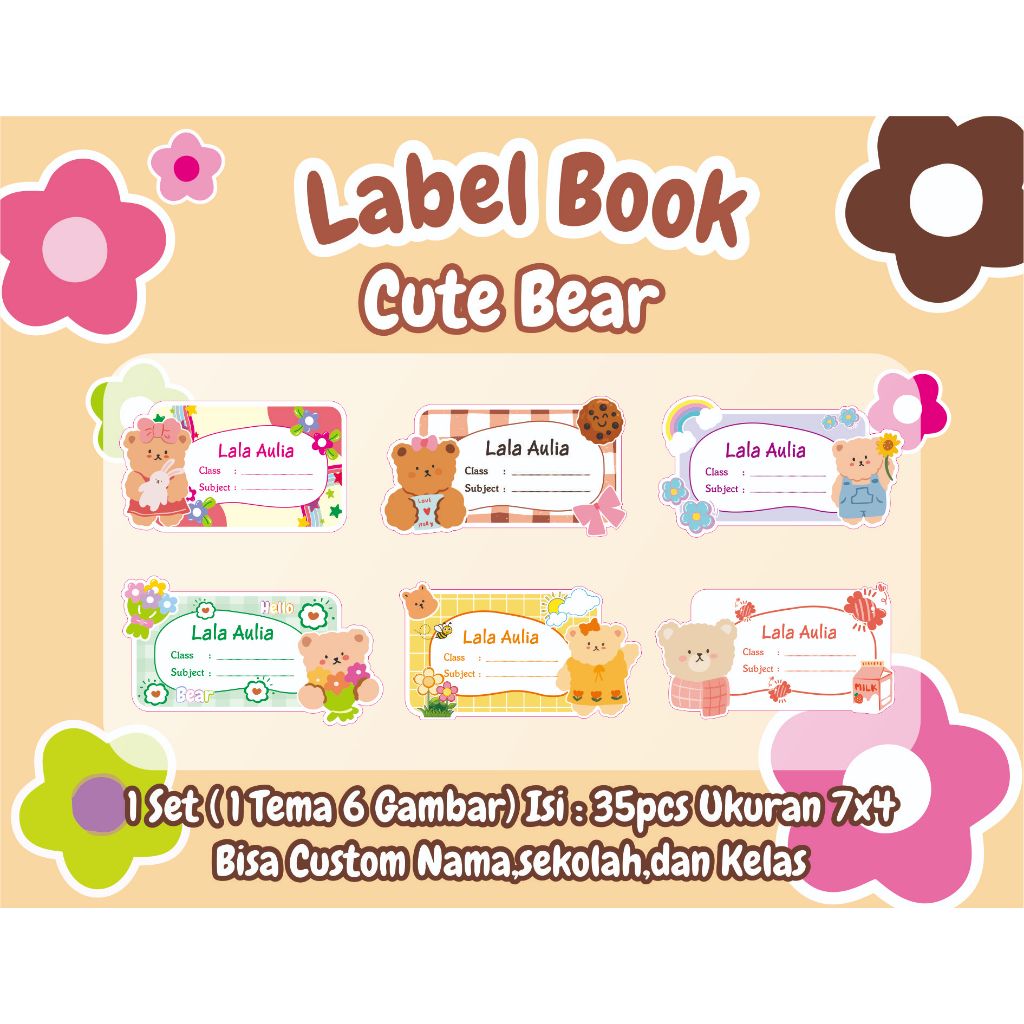 

NEW LABEL BOOK CUTTING Cute Bear