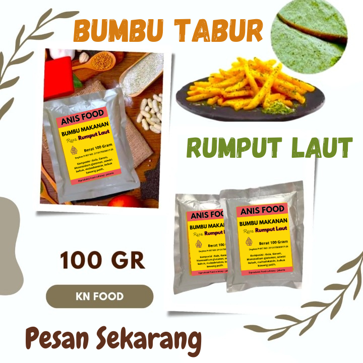 

Bumbu Tabur Ala Shihlin ANIS FOOD KEMASAN 100 GRAM RASA RUMPUT LAUT