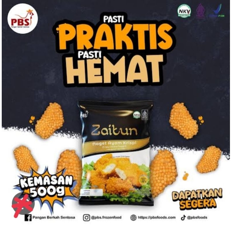 

Zaitun Crispy Nugget 500gr