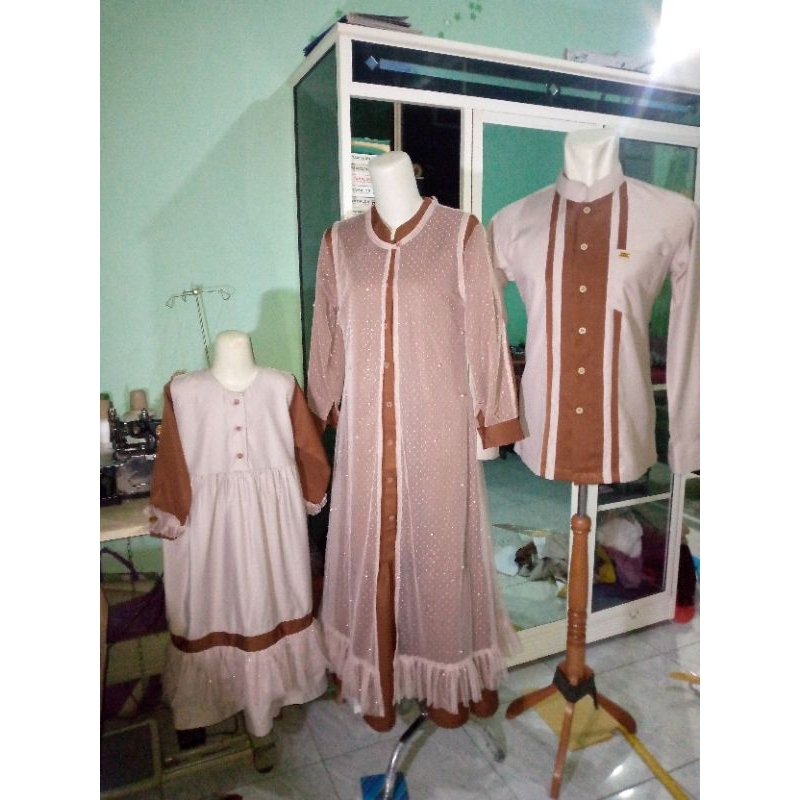 Dress gamis tile gamis kondangan sarimbit - Jasa Jahit kualitas butik
