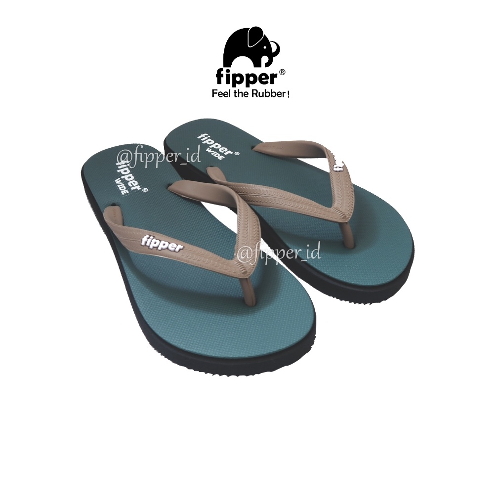 KODE T94I Sandal Fipper Wide Original for ManWoman  GreenZucciniBlackBrownIris