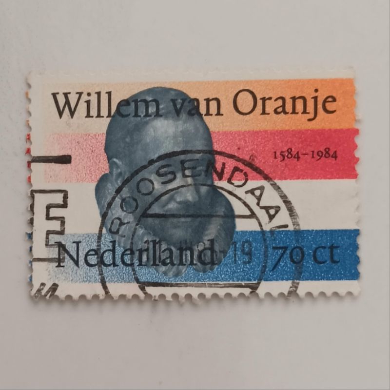 

(AA) Perangko Belanda 1984 Prince William of Orange (1533-1584) 70 cent Used