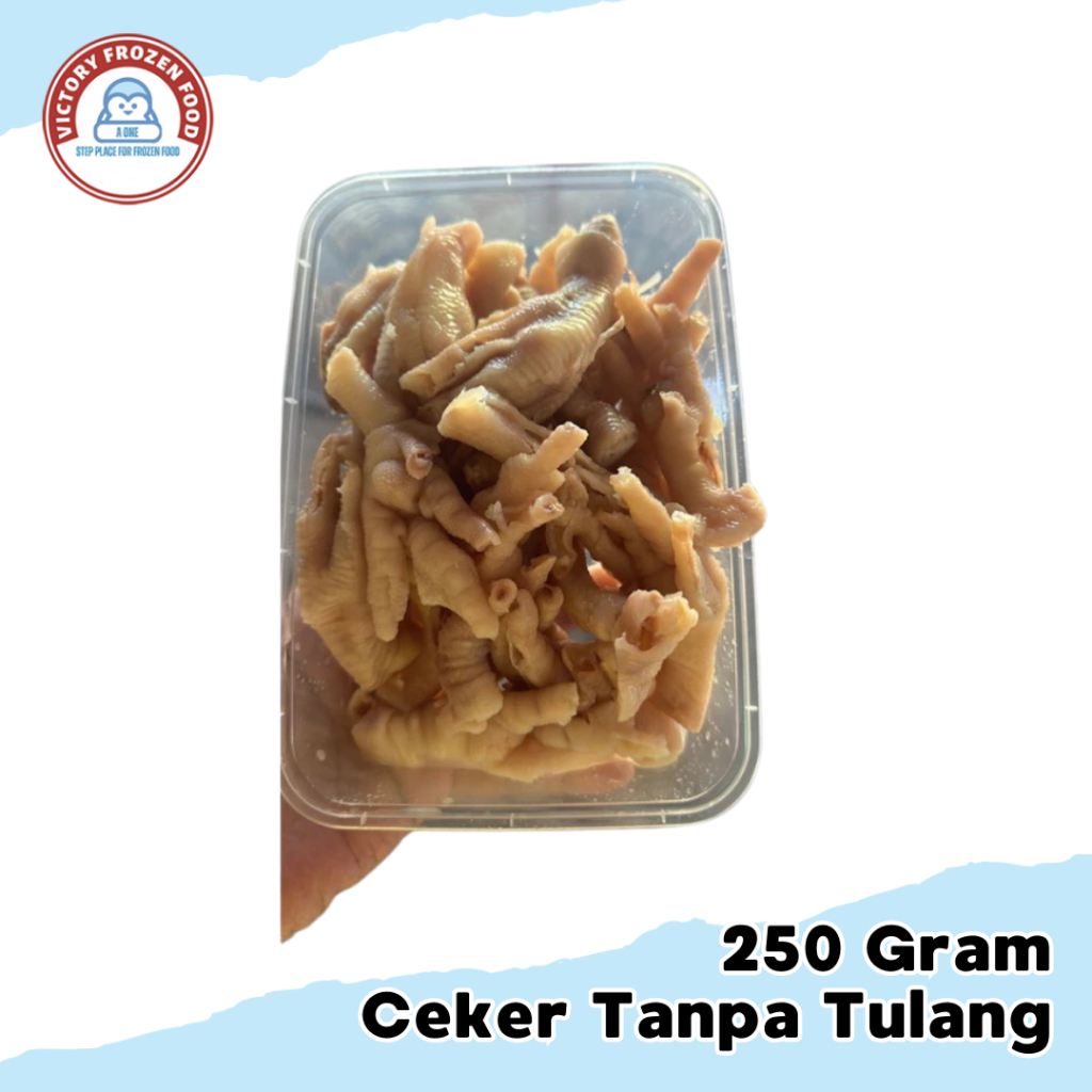 

Ceker Tanpa Tulang 250gr/Ceker Lepas Tulang/Victory Frozen Food