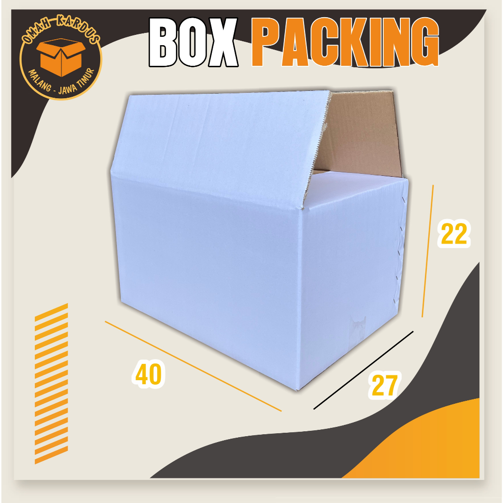 

Box Putih Polos | 40x27x22 cm /double wall tebal/boxbuah/kardusapel/kardusjeruk/boxalpukat/boxmangga/boxkarton/boxpolos/boxpaking/boxkarton