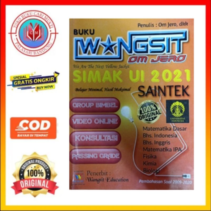 BUKU BEKAS - WANGSIT OM JERO SIMAK UI 2021 SAINTEK