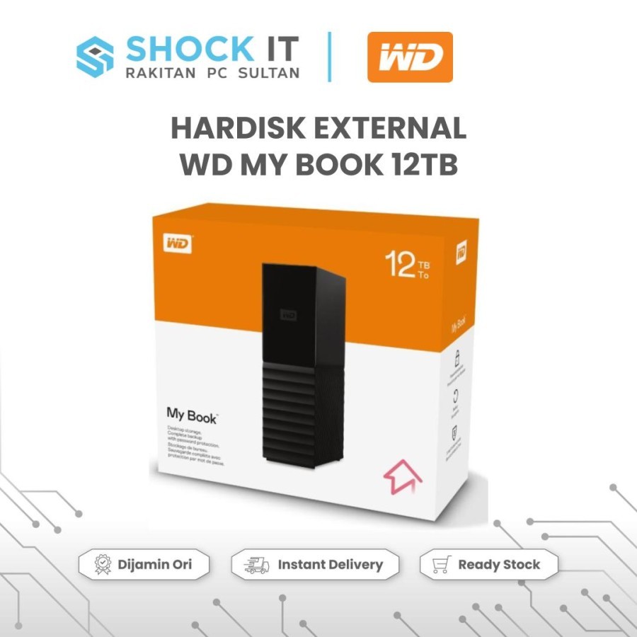 WD My Book New Design 12TB - HDD / HD / Hardisk / Harddisk External 3.5"
