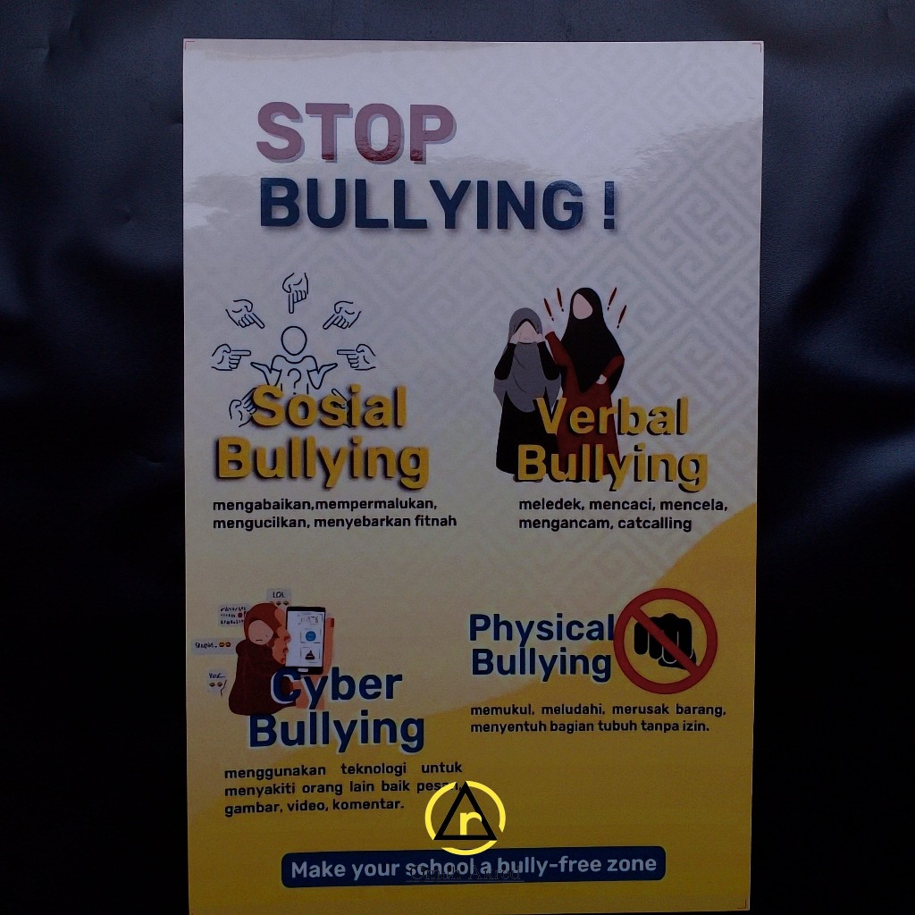 Stiker Stop Bullying - Sekolah Bebas Dari Perundungan - Stiker Vinyl