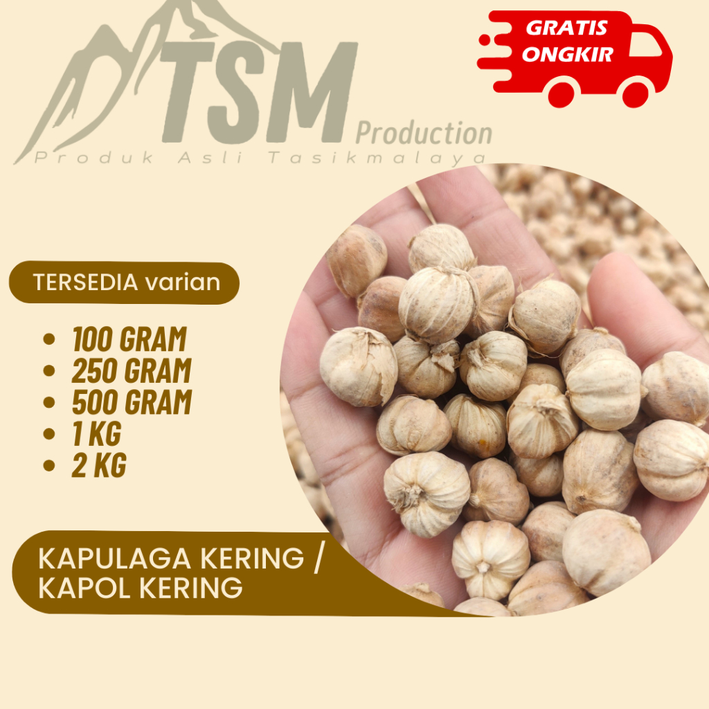 

Cardamom Kapulaga kering organik Tanpa pemutih sudah di sortir dan bersih alami ready 100g - 1kg