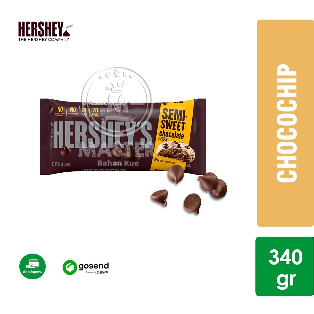 

Chocochip Hershey Chocolate Chips SEMI SWEET Choco Chip 340g [KHUSUS INSTANT]