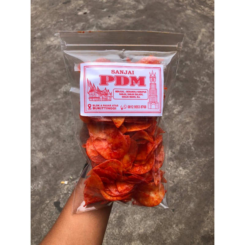 

keripik sanjai balado bulat 250 gr