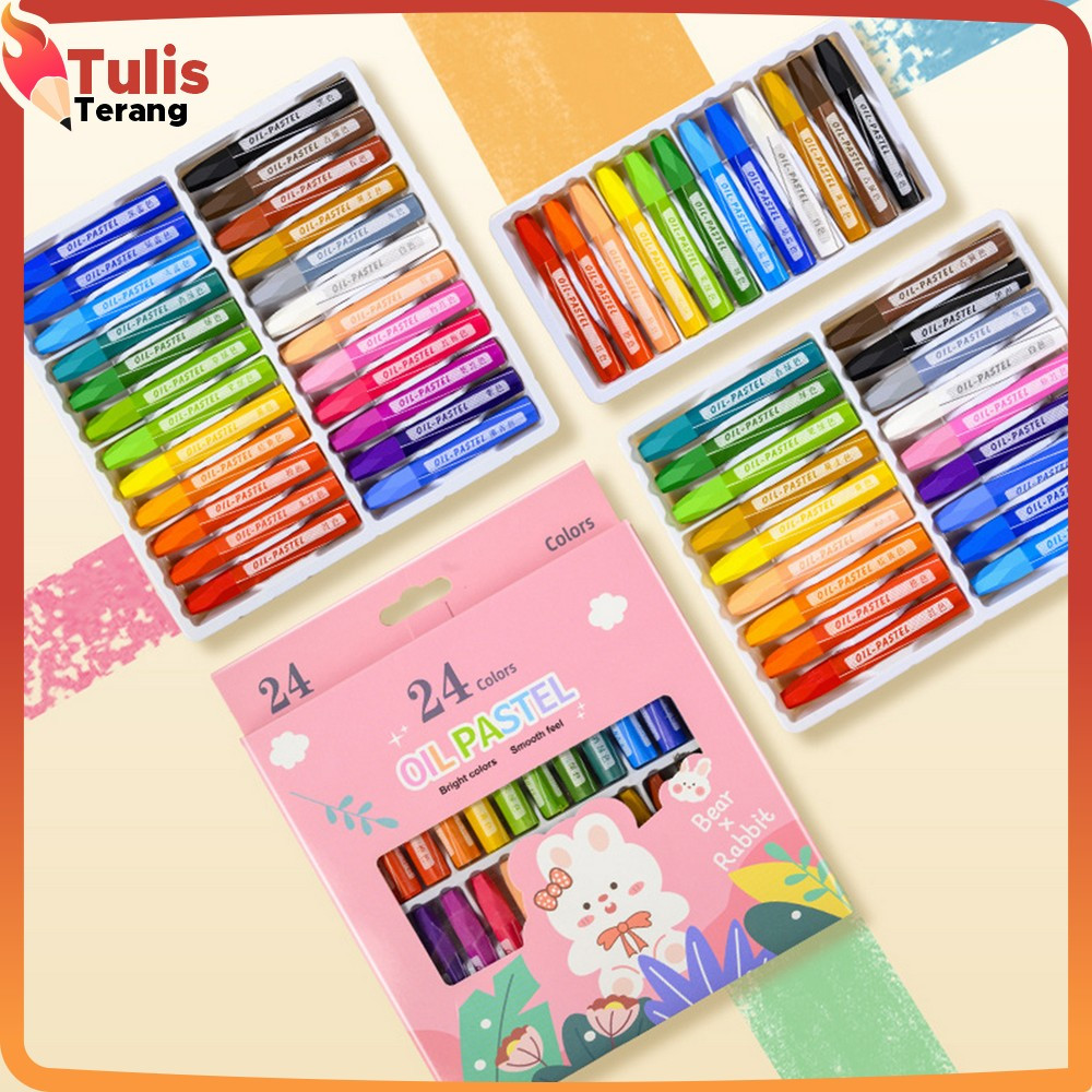 

Krayon Minyak Isi 12 dan 24 Warna Motif Kartun / Crayon Oil Pastel Perlengkapan Mewarnai Anak / Set Krayon Pigmentasi Tinggi Aman Untuk Anak Tulis Terang A99