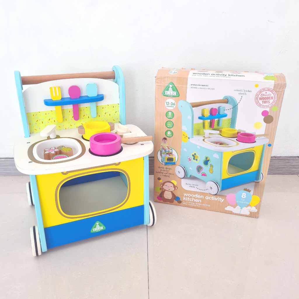 Preloved ELC Wooden Activity Kitchen Mainan Belajar Edukasi Bayi Anak Pretend Play Set Alat Dapur Ma