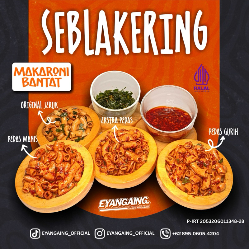 

Makaroni bantat murah 1kg pedas daun jeruk