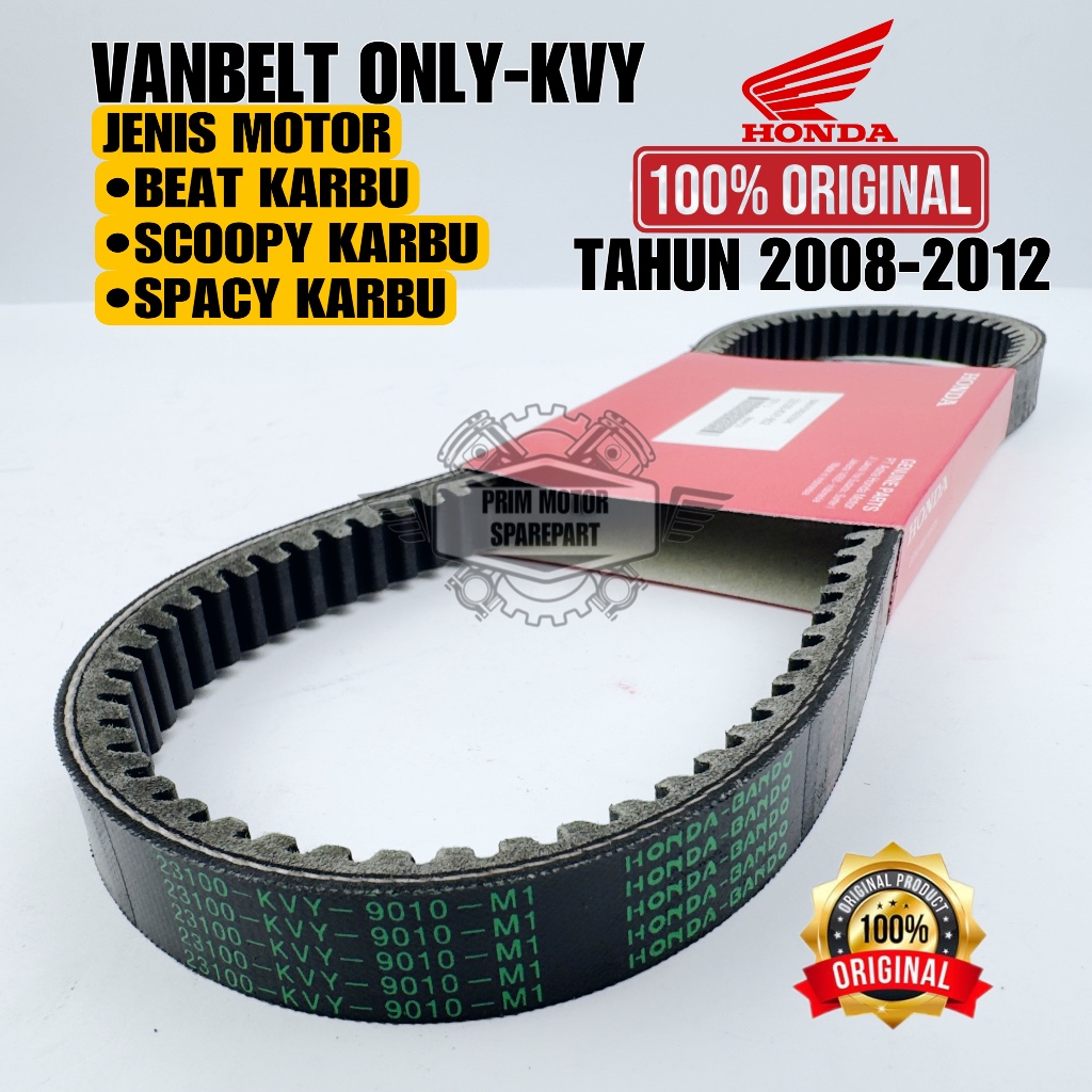 VANBELT V-BELT ORIGINAL KVY HONDA BEAT KARBU, SCOOPY KARBU, SPACY KARBU KUALITAS ASLI HONDA AHM
