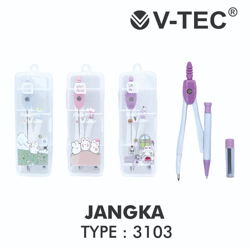 

JANGKA SEKOLAH SATU SET V-TEC COMPASS RULER JANGKA TYPE 3103 ALAT PENGUKUR MATEMATIKA