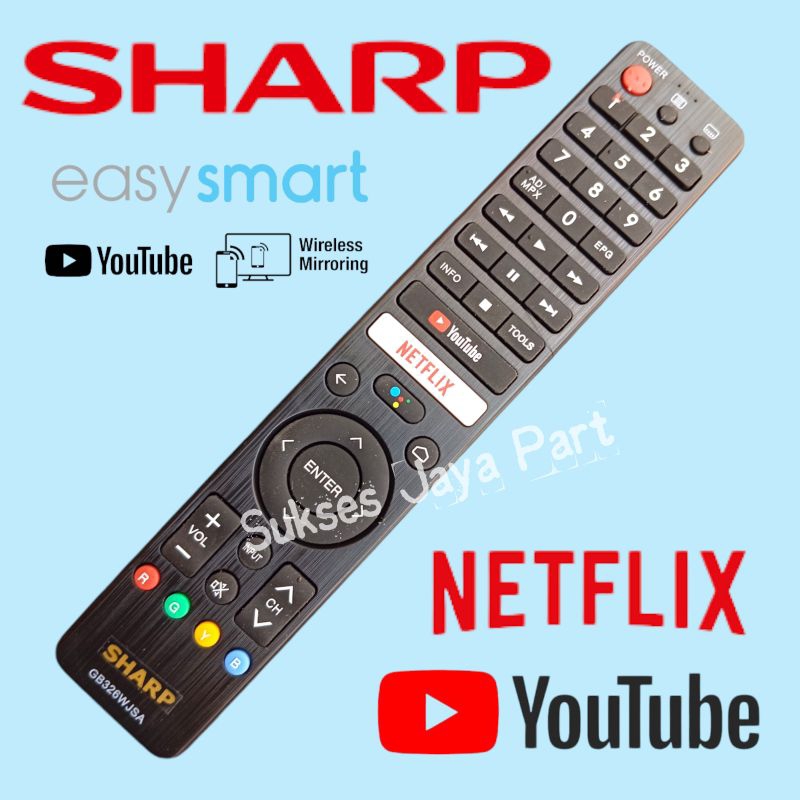 Remote Sharp Android Smart TV GB326WJSA