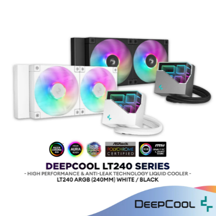 Deepcool LT240 ARGB 240mm AIO Intel & AMD CPU Liquid Cooler