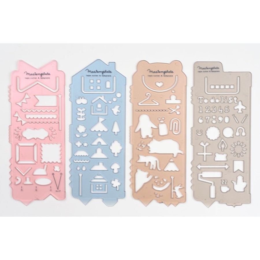 

Kutsuwa Mastemplate - Washi Tape Cutter & Stencil