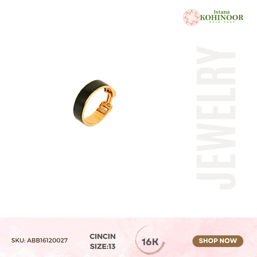 KOHINOOR CINCIN EMAS GOLD VARIASI YELLOW GOLD 16K EMAS SIZE 13