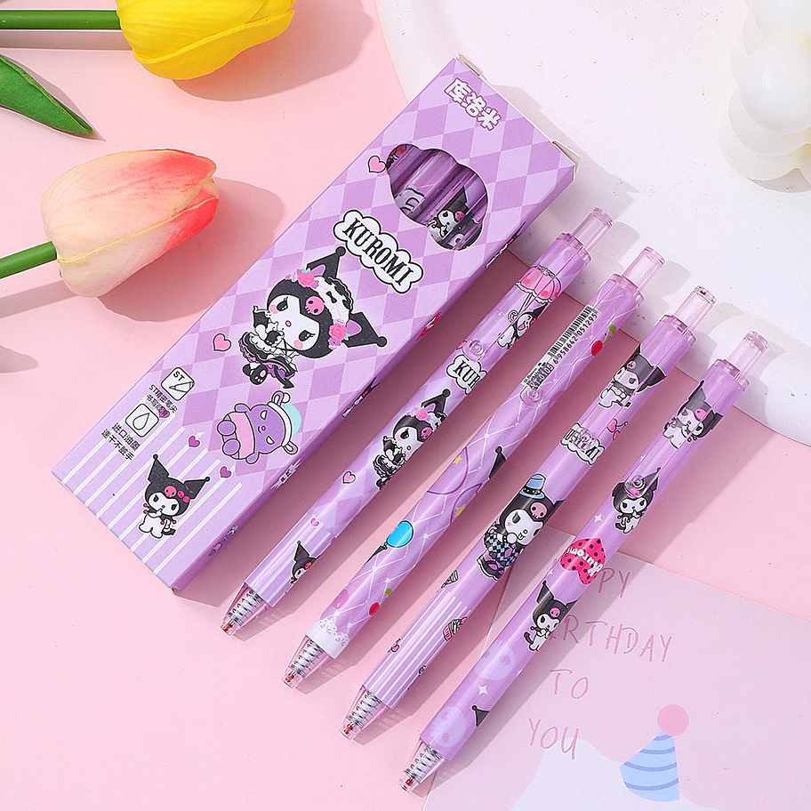

Pulpen Mekanik 1 SET ISI 4 PCS Motif SANRIO dengan Ujung Pulpen Runcing dan Presisi