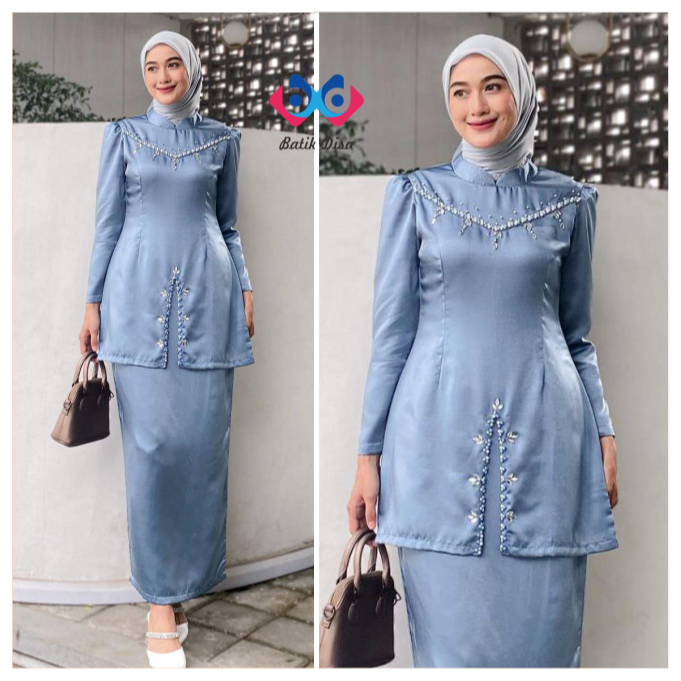 Kebaya Model terbaru Fayra dress elegan Kebaya Wisuda Lamaran Tunangan  Batik Baju Couple Kondangan 