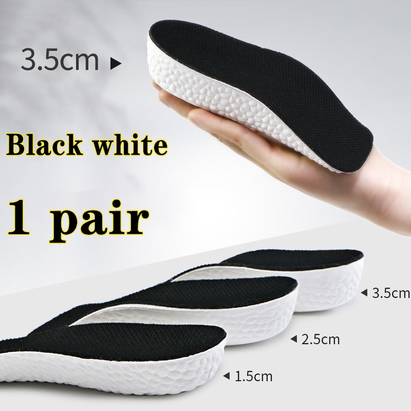 [1.5/2.5/3.5cm]Sepasang insole sol peninggi badan sol popcorn tumit/Sepatu dalam yang tidak terlihat