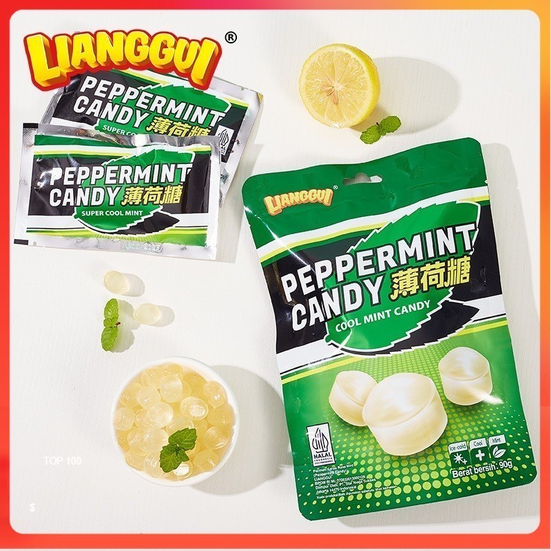 

Lianggui Peppermint Candy | Permen Mint | Permen segar varian mint