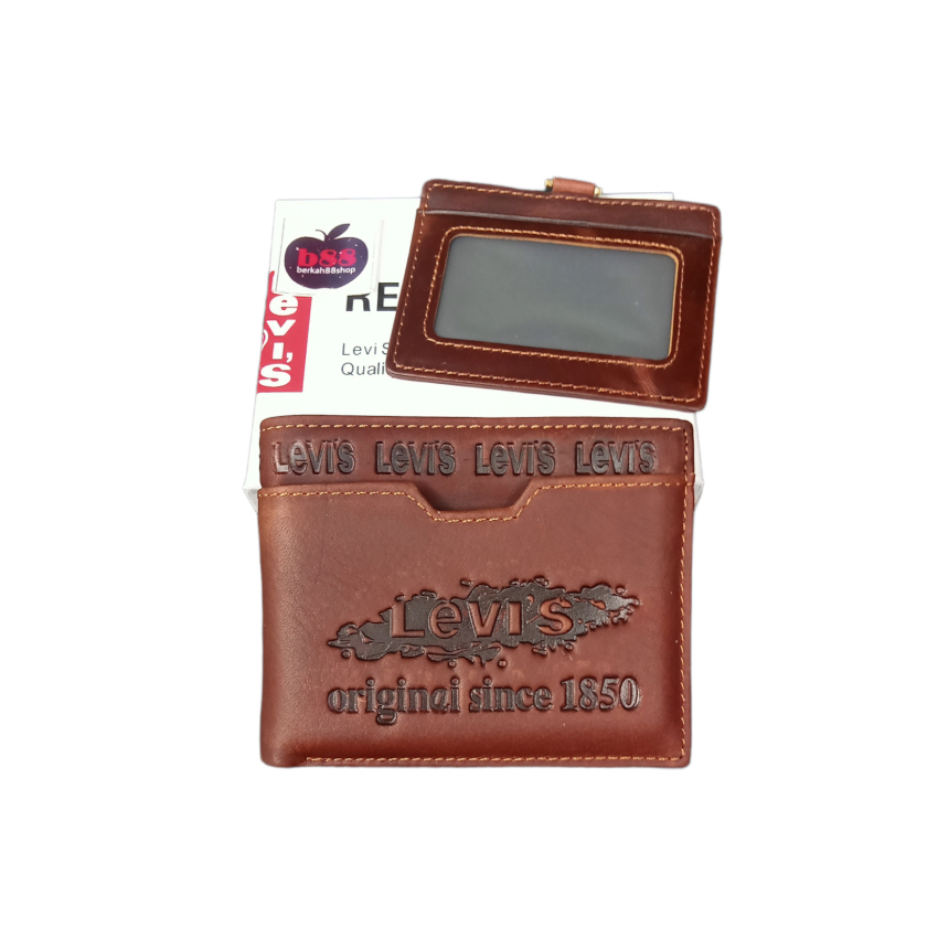 Dompet Lipat Pria Dompet Kulit Pria Premium Branded Dompet Pria Gratis Card Holder