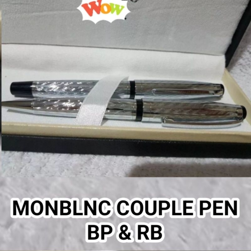 

Ballpoint Couple Pen BP & RB MNBLNC LUXURY lengkap Dengan Box Exlusive